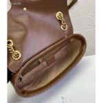 Gucci GG Women GG Marmont Small Matelassé Shoulder Bag-Brown - Image 9
