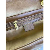 Gucci GG Women GG Marmont Small Matelassé Shoulder Bag-Brown