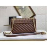 Gucci GG Women GG Marmont Small Matelassé Shoulder Bag-Brown - Image 3