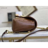 Gucci GG Women GG Marmont Small Matelassé Shoulder Bag-Brown