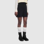 Gucci GG Women's Boot with Interlocking G Black Chevron Matelassè Leather - Image 12