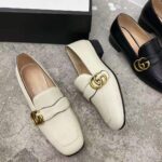 Gucci GG Women's Loafer with Double G White Leather 2.5 cm Heel - Image 2