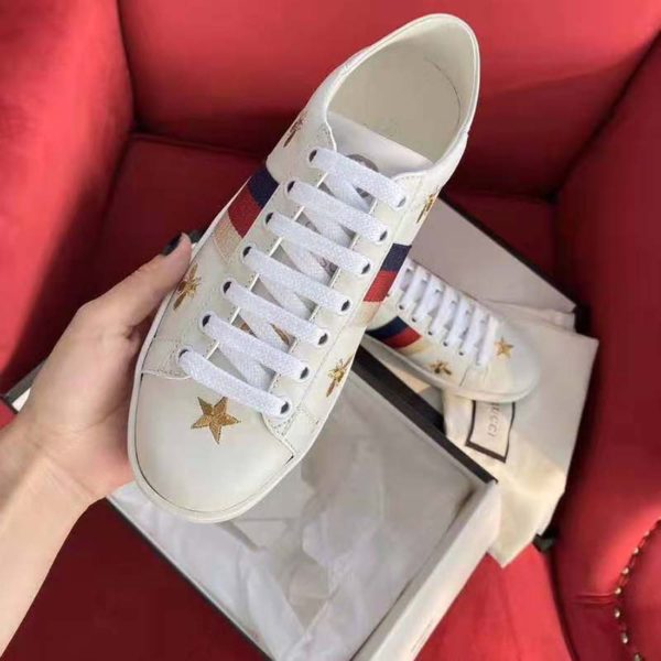 Gucci Unisex Ace sneaker with Bees and Stars Sylvie Web (4)