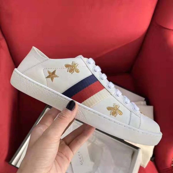 Gucci Unisex Ace sneaker with Bees and Stars Sylvie Web (5)