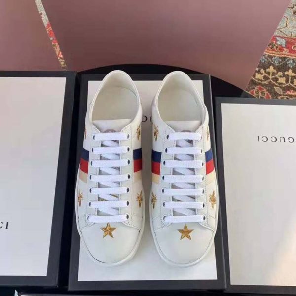 Gucci Unisex Ace sneaker with Bees and Stars Sylvie Web (6)