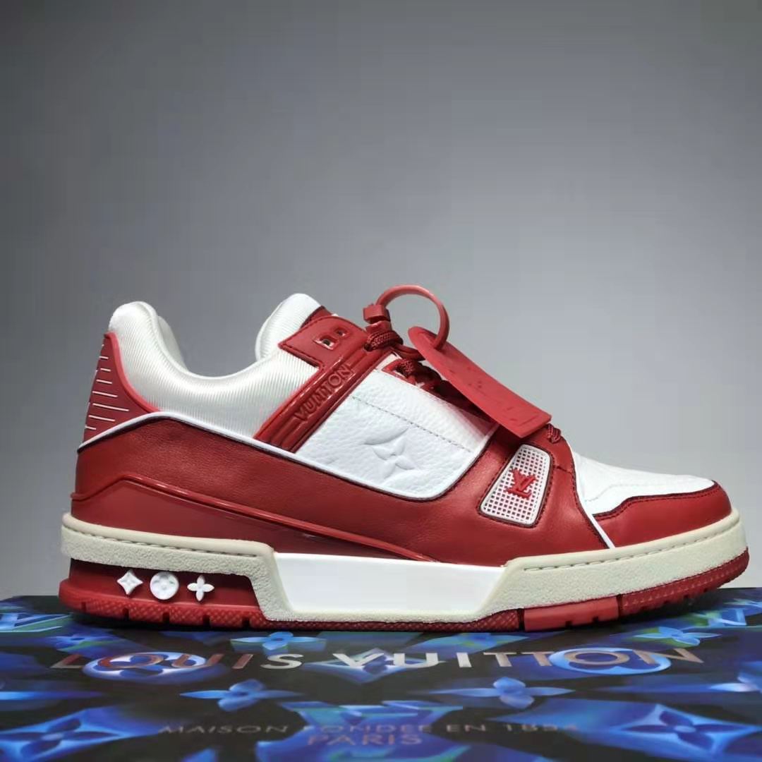 Buy Replica Louis Vuitton LVXNBA LV Trainer Mule Sandals In Red - Buy  Designer Bags, Sunglasses, Shoes, Clothing, Headphone & Earphone, Watch -  KKMall