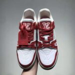 Louis Vuitton LV Men LV Trainer Sneaker Mix of Materials Rubber Monogram Flowers - Image 5