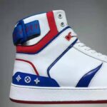 Louis Vuitton LV Men Rivoli Sneaker Boot White Calf Leather Rubber Monogram Flowers - Image 10