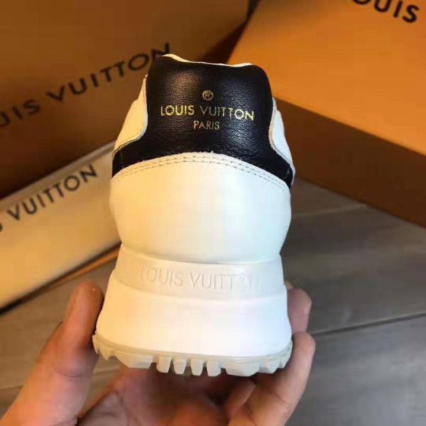 Louis Vuitton LV Men Run Away Sneaker Calf Leather and Textile-Blue (3)