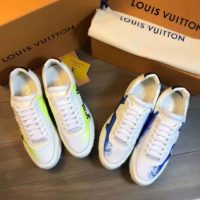 Louis Vuitton LV Men Run Away Sneaker Calf Leather and Textile-Yellow