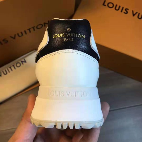 Louis Vuitton LV Men Run Away Sneaker Calf Leather and Textile-Yellow (7)