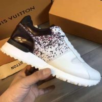 Louis Vuitton LV Men Run Away Sneaker Technical Materials White Calf Leather