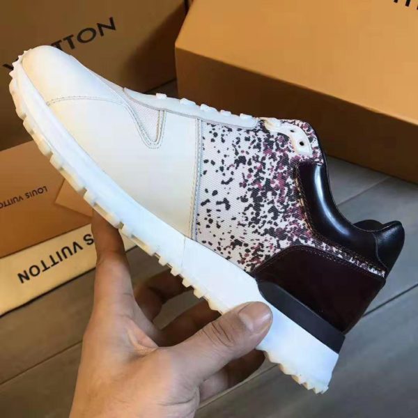 Louis Vuitton LV Men Run Away Sneaker Technical Materials White Calf Leather (6)