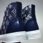 Louis Vuitton LV Men Tattoo Sneaker Boot Monogram Tapestry Denim-Blue - Imagen 8