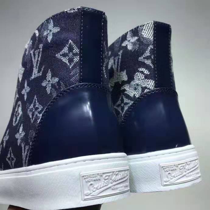 Louis Vuitton Men's Denim Monogram Tattoo Sneaker Boot size 7.5 US / 6.5 LV
