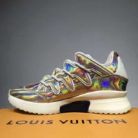 Louis Vuitton LV Men Zig Zag Sneaker Metallic Gold Calf Leather