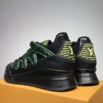 Louis Vuitton LV Men Zig Zag Sneaker Mix of Materials Shiny Black Rubber - Image 6