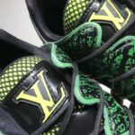 Louis Vuitton LV Men Zig Zag Sneaker Mix of Materials Shiny Black Rubber - Image 8