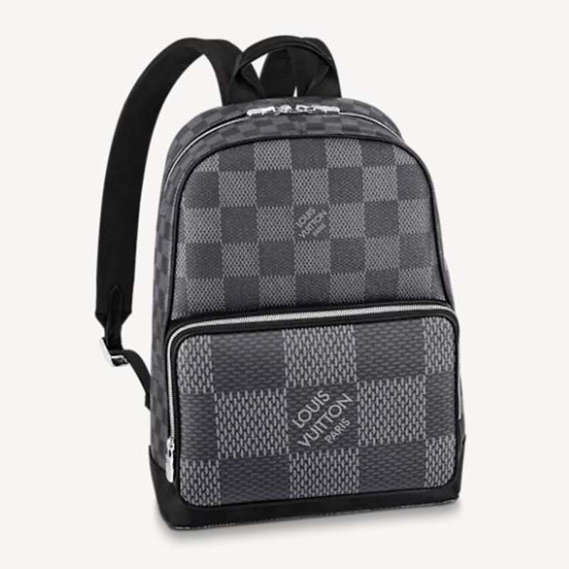 Louis Vuitton Drawstring Backpack Monogram 3D Gray/Black