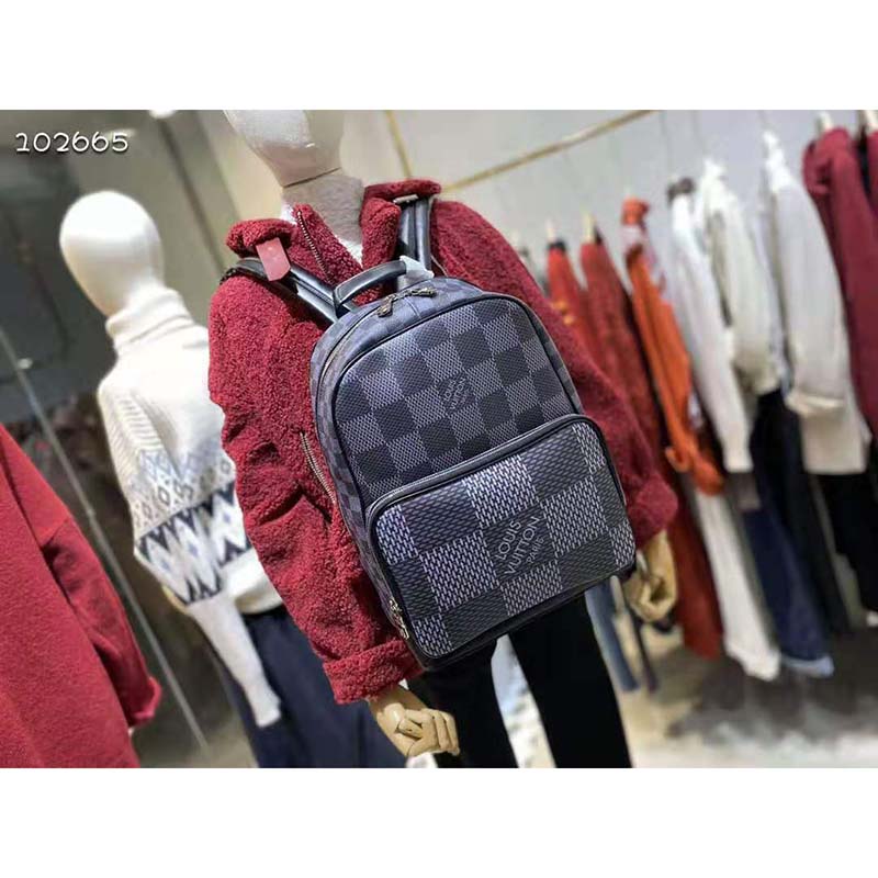 Louis Vuitton - Excellent - Campus Backpack - Gray Damier Graphite 3D -  BougieHabit