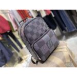 Louis Vuitton LV Unisex Campus Backpack Gray Damier Graphite 3D Coated Canvas - Imagen 3