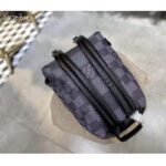 Louis Vuitton LV Unisex Campus Backpack Gray Damier Graphite 3D Coated Canvas - Imagen 6