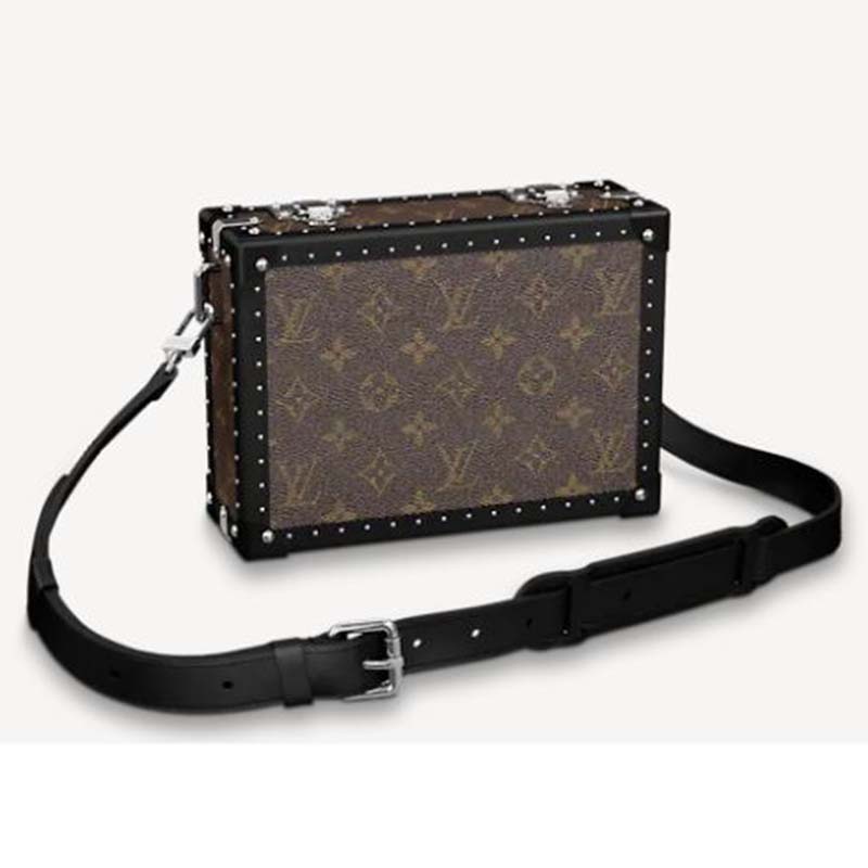 Louis Vuitton Clutch Box Bag Absolute Black Coated Canvas - ShopStyle