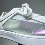 Louis Vuitton LV Unisex Luxembourg Sneaker Mix of Materials Monogram Flower-White - Bild 10