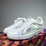 Louis Vuitton LV Unisex Luxembourg Sneaker Mix of Materials Monogram Flower-White - Bild 3