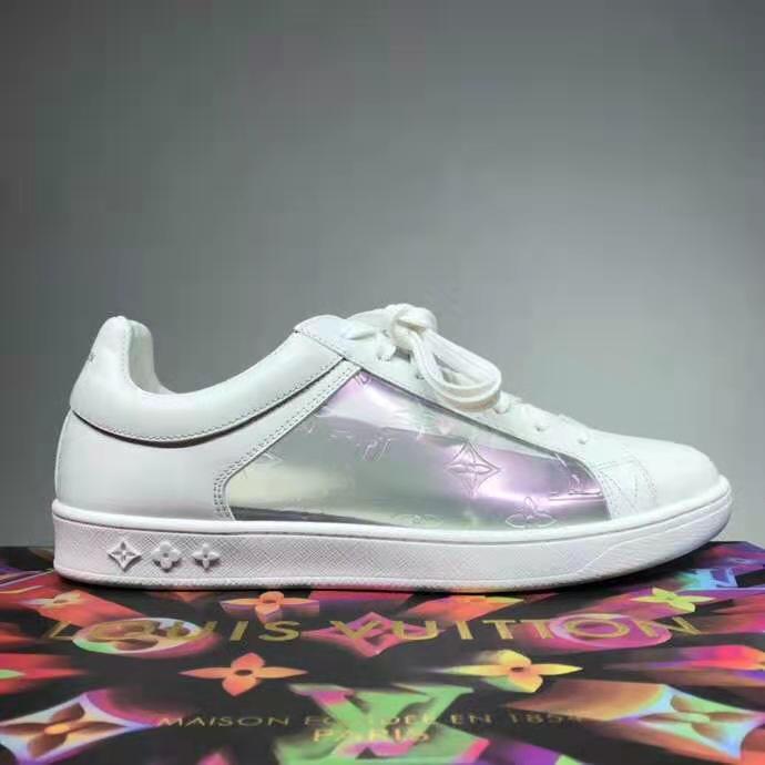 LOUIS VUITTON MONOGRAM PRISM WHITE LUXEMBOURG SNEAKER