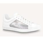 Louis Vuitton LV Unisex Luxembourg Sneaker Mix av Material Monogram Blomma-Vit