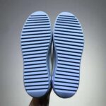 Louis Vuitton LV Unisex Time Out Sneaker Printed Calf Leather 3-D Monogram Flowers-Blue - Image 9