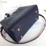 Louis Vuitton LV Women Montaigne MM Handbag Monogram Empreinte Leather-Navy - Image 5