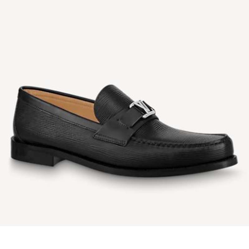 NEW LOUIS VUITTON MAJOR LOAFER EPI SHOES 10.5 44.5 LOAFERS SHOES Black  Leather ref.1010548 - Joli Closet