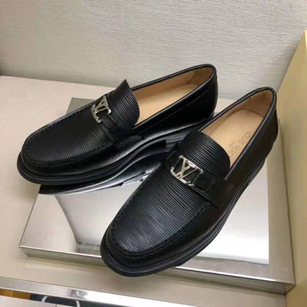 Louis Vuitton Men Major Loafer Epi Calf Leather Glazed Calf Leather-Black (3)