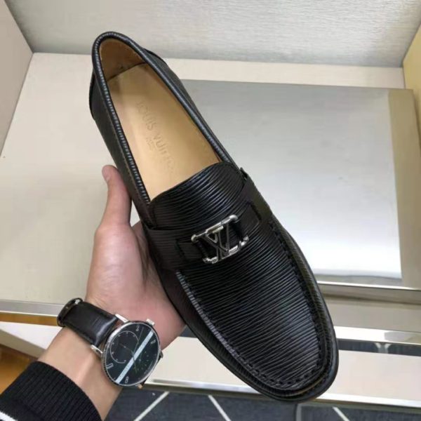 Louis Vuitton Men Major Loafer Epi Calf Leather Glazed Calf Leather-Black (4)