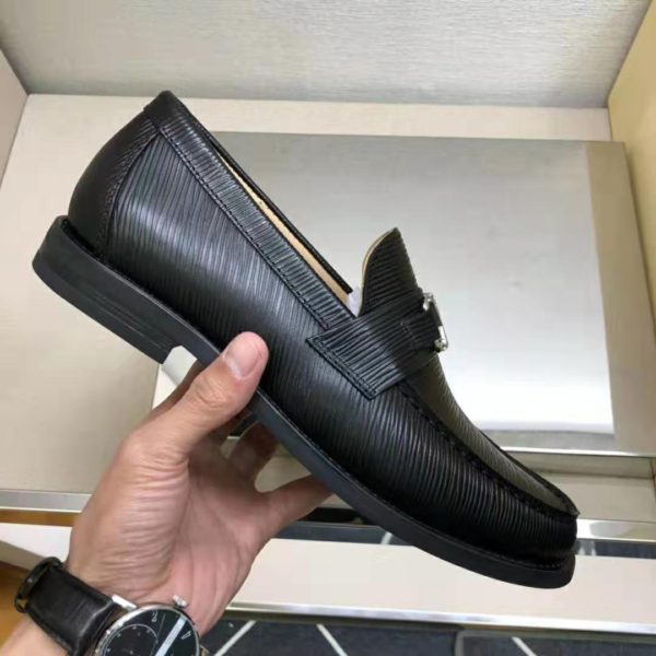 Louis Vuitton Men Major Loafer Epi Calf Leather Glazed Calf Leather-Black (5)
