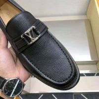 Louis Vuitton Men Major Loafer Grained Calf Leather Wool Lining-Black