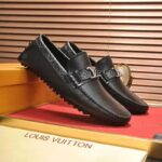 Louis Vuitton Men Monte Carlo Moccasin Calf Leather Monogram Canvas-Black – Bild 4