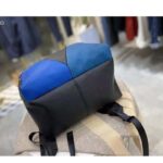 Louis Vuitton Unisex Discovery “V” Logo Backpack Blue Monochrome Taiga Leather - Image 8