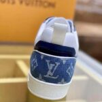 Louis Vuitton Unisex Trocadero Richelieu Sneaker Navy Blue Monogram Denim – Image 6