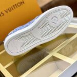 Louis Vuitton Unisex Trocadero Richelieu Sneaker Navy Blue Monogram Denim – Image 9