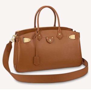 Louis Vuitton Women All Set Handbag Calfskin Cowhide Leather Body-Friendly