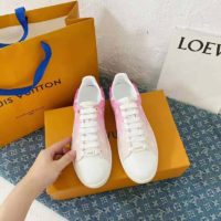 Louis Vuitton Women Frontrow Sneaker Calf Leather Monogram Canvas Louis Vuitton Signature