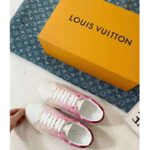 Louis Vuitton Women Frontrow Sneaker Calf Leather Monogram Canvas Louis Vuitton Signature - Image 5