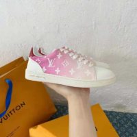 Louis Vuitton Women Frontrow Sneaker Calf Leather Monogram Canvas Louis Vuitton Signature