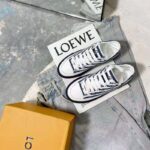 Louis Vuitton Women LV Escale Stellar Sneaker Cotton Canvas Monogram Flowers-Blue - Image 2