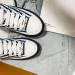 Louis Vuitton Women LV Escale Stellar Sneaker Cotton Canvas Monogram Flowers-Blue - Image 9