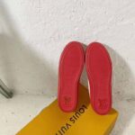 Louis Vuitton Women LV Escale Stellar Sneaker Cotton Canvas Monogram Flowers-Red - Imagen 7