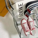 Louis Vuitton Women LV Escale Stellar Sneaker Cotton Canvas Monogram Flowers-Red - Imagen 3